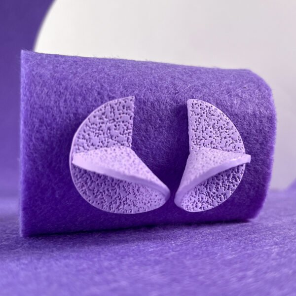 Round MUTrigami -handmade earrings